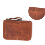 Stylish & Practical Men's Genuine Leather Coin & Key Pouch