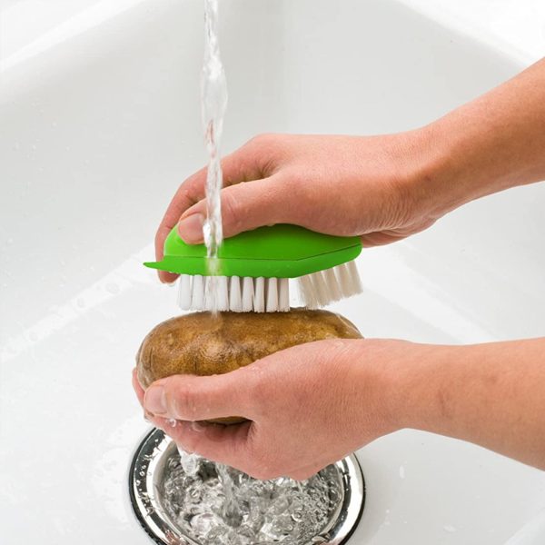 Multi functional vegetable cleaning brush