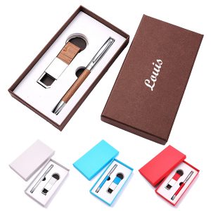 Ballpoint Pen and Key Chain Gift Set