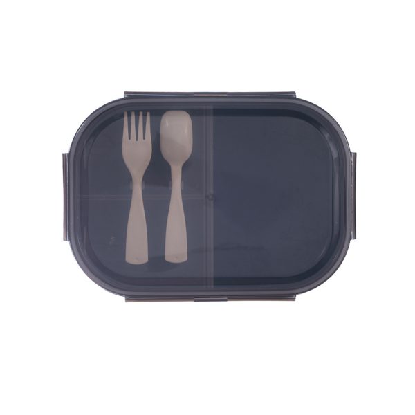 Three Compartment Plastic Lunch Box Kit