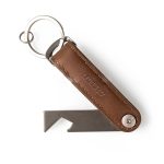 Pu leather bottle opener with keyring