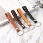 Creative retro leather keychain