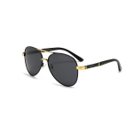 Metal-resin polarized sunglasses