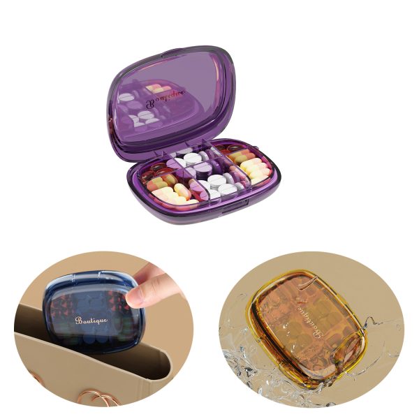 Plastic Portable Sealed Tablet Storage Pill Box