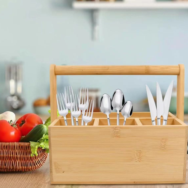 Portable Wooden Basket