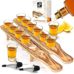 Wooden cocktail tray