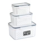 3 Pack Food Storage Containers