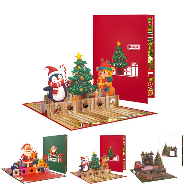 3D Pop Up Christmas Greeting Card