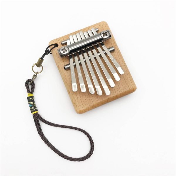 Mini Thumb Piano 8Keys Wooden MusicalInstrument Kid Toys