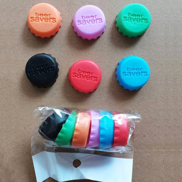 6 silicone beer bottle caps