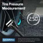 Digital display pointer car tire air pump