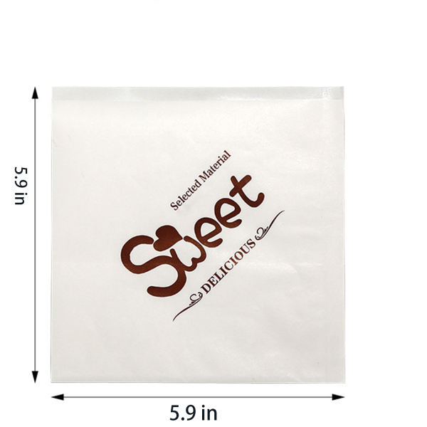 Donuts Sandwich Trigonometric Kraft Paper Bag
