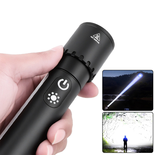 Multi functional metal flashlight