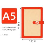 A5 Buckle PU Leather Multi-color Notebook