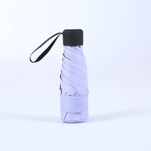 35in Folding Mini Capsule Umbrella W/ Sun Protection