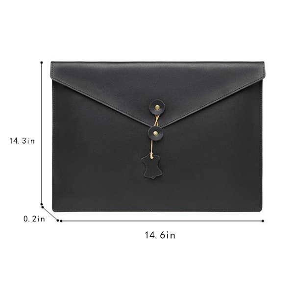 14” leather A4 File Bag