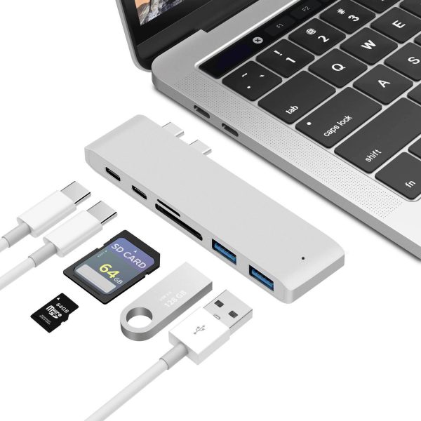 6 in 1 USB C Adapter for MacBook Laptop Computer