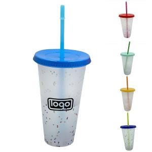 25OZ PP Full Color Printing Tumbler Color-changing Cup