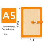 A5 Buckle PU Leather Multi-color Notebook
