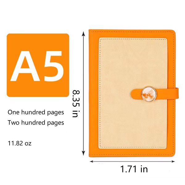 A5 Buckle PU Leather Multi-color Notebook