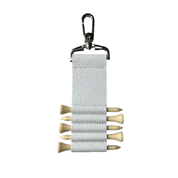 Golf Tee Storage Faux Leather Pouch