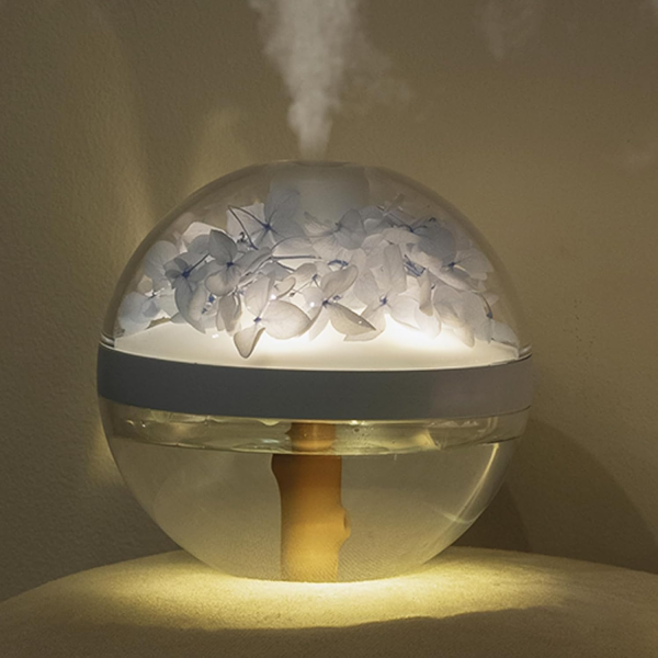 Rechargeable Preserved Flower Humidifier w/ Night Light