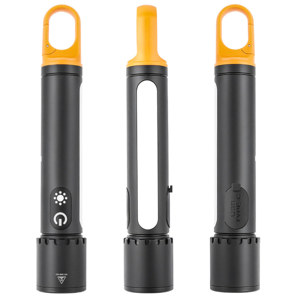 Multi functional metal flashlight