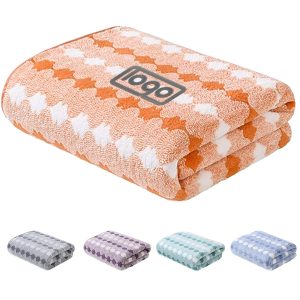 Coral Velvet Bath Towel