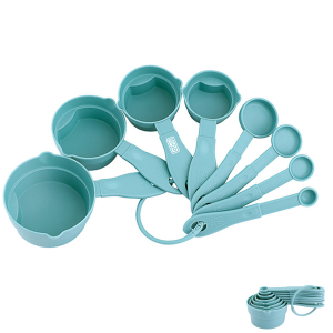 8 Pcs Food Grade Stackable Plastic Measuring Spoons Set