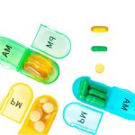 BPA-Free Portable Monthly Pill Organizer w/ AM/PM Labels