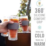 16 OZ Silicone Ring Double Walled Insulated Glass
