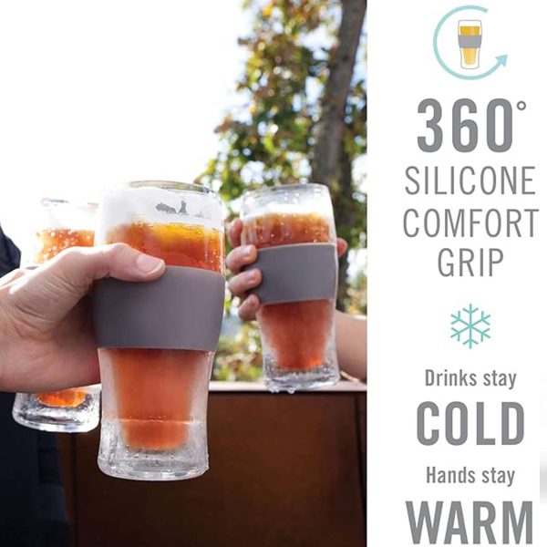 16 OZ Silicone Ring Double Walled Insulated Glass