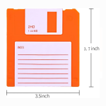 6 pcs Silicone Floppy Disk Coaster