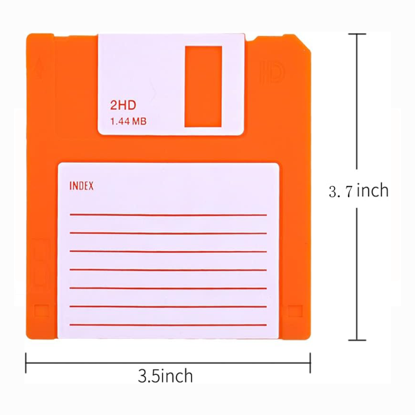 6 pcs Silicone Floppy Disk Coaster