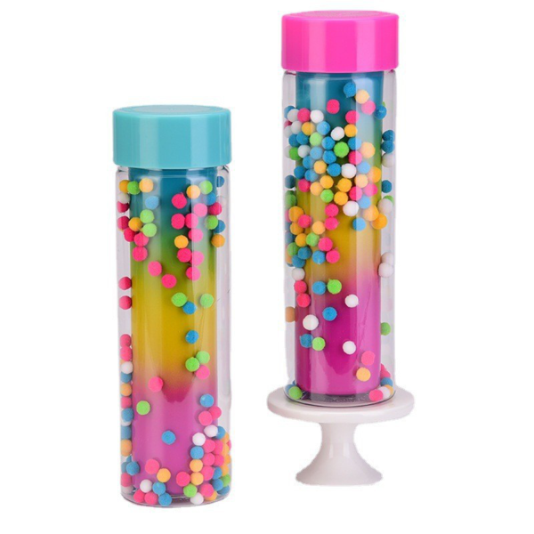 Creative Portable Outdoor Sports Double Wall Pom Cups