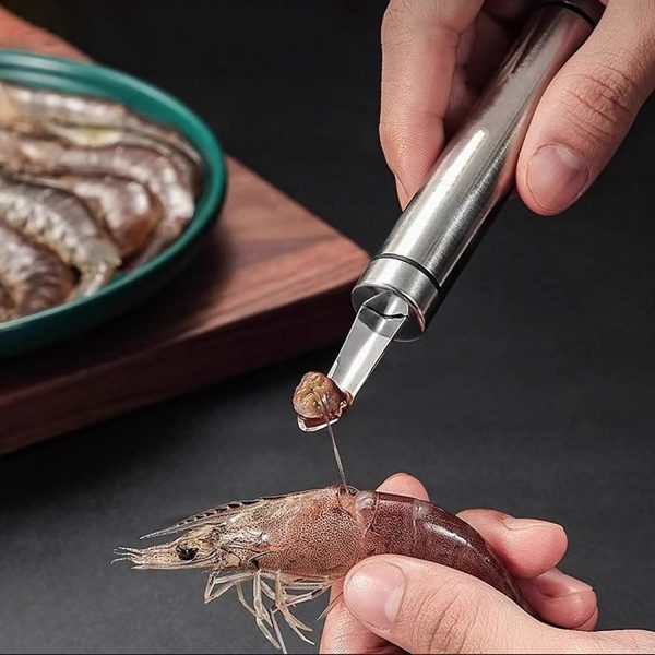 Stainless Steel Shrimp Deveiner & Fruit Pit Remover