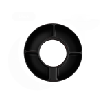 Silicone snack bowl platter