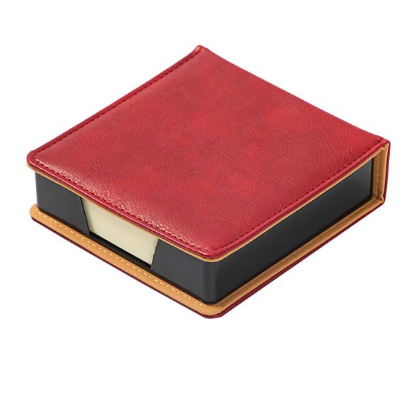 Leather Sticky Note Storage Box
