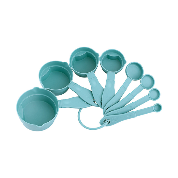 8 Pcs Food Grade Stackable Plastic Measuring Spoons Set