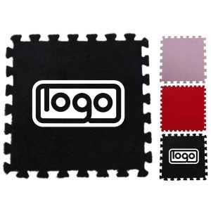 Suede stitching floor mat