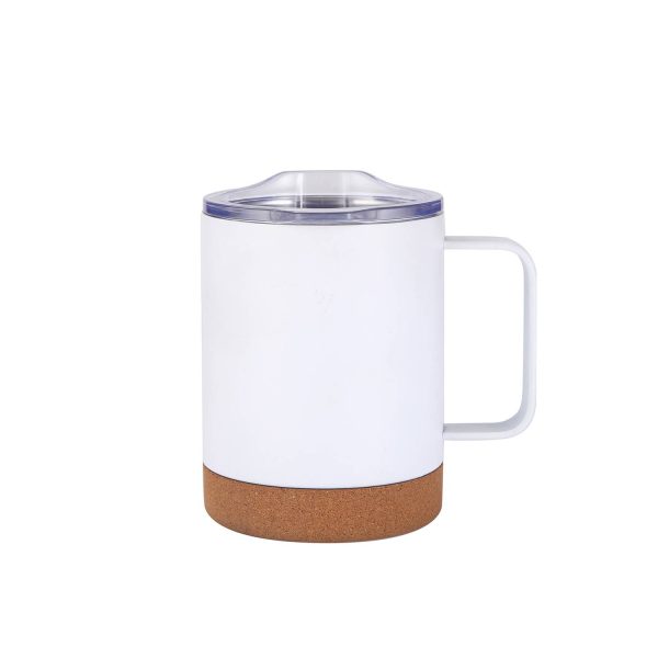 Double-Layer Stainless Steel Mug w/ Cork Base Pad