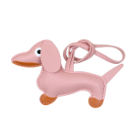 Pu Leather Cartoon Cute Dachshund Shape Vintage Key Chain