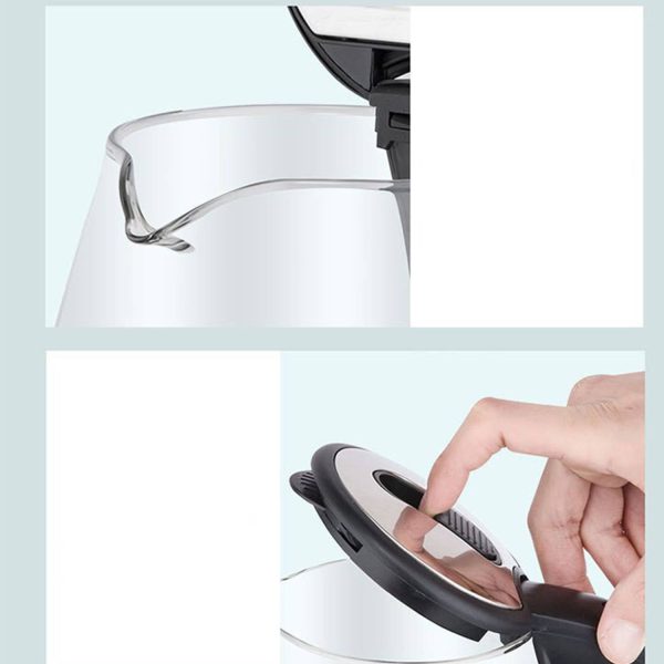 68 OZ LED Glass Stainless Steel Electric Kettle