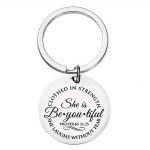 Custom Psalm 91 Religious Keychain