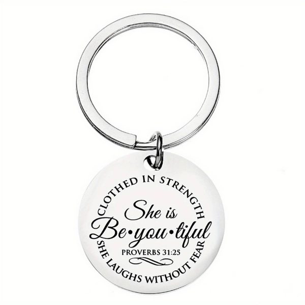 Custom Psalm 91 Religious Keychain