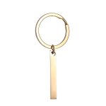 Stainless Steel Bar-shaped Keychain