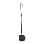Leather earphone carrying case with lanyard