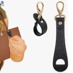 Faux Leather Hands-Free Hat Hanging Clip