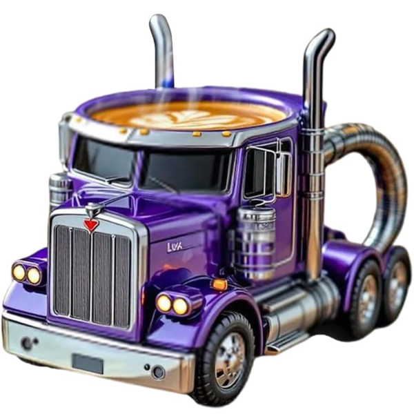 Creative Stainless Steel Semi Truck Coffee Mug