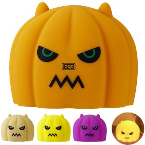 Halloween Rechargeable Silicone Pumpkin Night Light